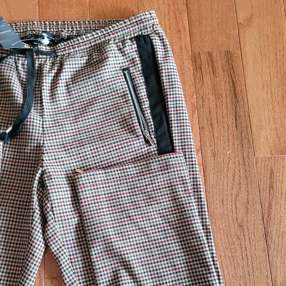 Bebe Sansa zipper contrast pants size 2 NWT womens - Picture 3 of 4